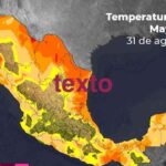 Pronóstico del tiempo para este día jueves en Sonora; 32 grados centígrados en SLRC, 41 en Hermosillo y 39 en Guaymas.