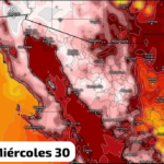 Temperatura ambiente para Guaymas, 48 grados centígrados, hoy; Hermosillo estará a 42 grados y SLRC a 44 grados centígrados.