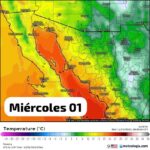 Pronóstico del tiempo para este día miércoles; Guaymas y Hermosillo estaránd a 31 grados centígrados, y Cajeme a 33 grados.
