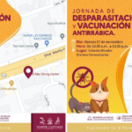 Invita Ayuntamiento de Guaymas a ‘Jornada de Desparasitación y Vacunación Antirrábica’; como parte de las acciones preventivas de rickettsia y enfermedades por zoonosis.