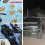 Aseguran arma, cartuchos  y droga en Santa Ana; además de equipo táctico y de comunicación.