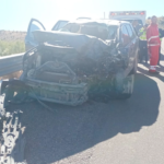 Muere motociclista en impresionante choque carretero; trágico accidente ocurrido en el kilómetrto 51, Agua Prieta.