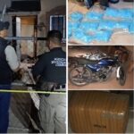 Confiscan cargadores, metanfetanina y marihuana en cateo en Cajeme; igualmente aseguraron dos motocicletas y un automóvil.