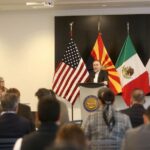 Acordamos proyectos para desarrollo de la megarregión Sonora-Arizona: Alfonso Durazo; en el marco de la celebración de la reunión interplenaria, al lado su la Gobernadora de Arizona, alcanzaron importantes acuerdos.