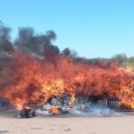 Incineran poco más de una tonelada de drogas, en Hermosillo; evento que fue coordinado por la Fiscalía General de la República.