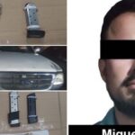 Cruzó la frontera portando 2 armas de fuego; Miguel ‘B’, fue detenido además en posesión de cargadores y cartuchos, en Nogales.