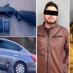 Detienen a joven pareja en posesión de arma de fuego; acababan de cruzar la garita en Nogales; les aseguraron además cartuchos y un cargador.