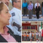 Realiza Ayuntamiento de Guaymas lunes cívico en primaria Francisco L. Llano; para fortalecer entre los estudiantes el valor y respeto de los símbolos patrios.