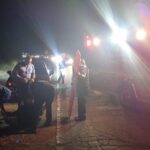 Motociclista herido en accidente carretero; ‘derrapa’ y cae de su liviano vehículo, a la altura del restaurante ‘La Pasadita’.