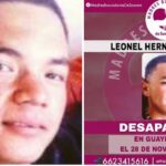 Leonel está desaparecido desde el martes; sus familiares lo están buscando, piden ayuda para su localización.