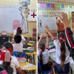 Promueven pláticas de salud a estudiantes de la primaria Nicolás Bravo, para que las niñas y niños del municipio prevengan enfermedades.