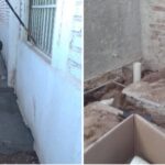 Rehabilitan sistema de drenaje en Mercado Municipal; trabajos que lleva a cabo el Ayuntamiento, encabezado por Luis Fuentes Aguilar.