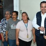 Entrega Antonio Astiazarán cuartos adicionales en El Ranchito; del total de 41 cuartos del programa, en dicha colonia se beneficiaron cinco familias.