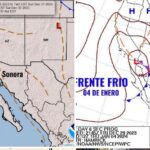 Ingresa nuevo frente frío este domingo, a Sonora; el martes la tercera tormenta invernal y el día jueves, otro frente frío más.