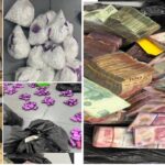 #HERMOSILLO Caen 2 sujetos en posesión de 194 kilos de metanfetamina; además de 64 kilos de heroína y 19 kilos de marihuana; les aseguraron más de 800 mil pesos en efectivo.