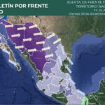 Se ha disipado el frente frío número 15; hay otro frente frío, el número 16, que se aproximará a la frontera norte.