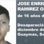 José Enrique; fue visto en San José de Guaymas; jovencito de 16 años desaparecido desde el pasado domingo; al parecer anda desubicado.