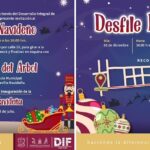 Invita Sistema DIF Guaymas al Desfile Navideño, encendido del Árbol y Villa Navideña; eventos a llevarse a cabo este próximo domingo 3 de diciembre.