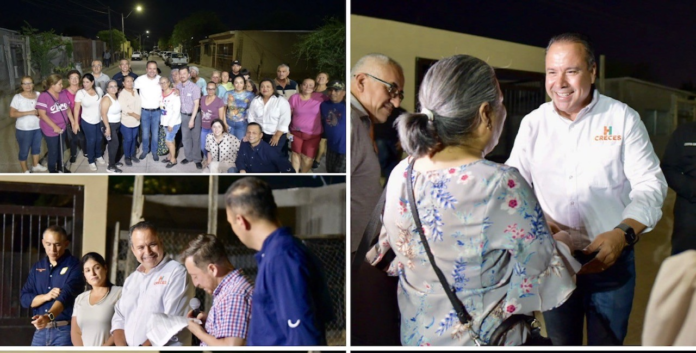 Entrega Toño Astiazarán pavimento largamente esperado en la colonia Internacional; se revistió con concreto hidráulico un tramo de la calle Rosario P. de Carpio.