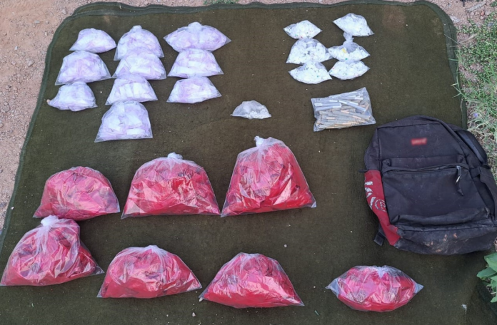 #NOGALES Más de 2 mil dosis de droga aseguran en Nogales; resultado de los patrullajes de seguridad por parte de personal de la GN y Sedena.