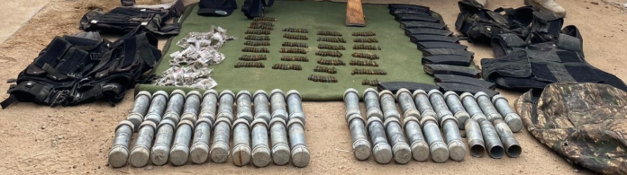 #TRINCHERAS Localizan artefactos explosivos artesanales; así como fusiles de asalto, cargadores, cartuchos y chalecos tácticos.