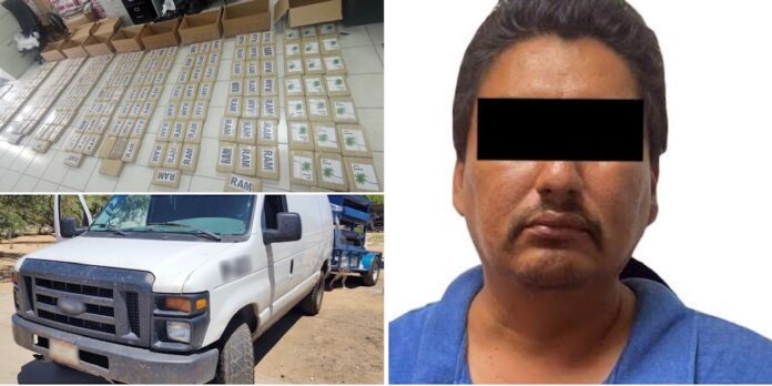 Seis años de cárcel por transportar 176 kilos de cocaína; Baltazar “V” fue detenido en un puesto de revisión militar al norte de Sonora.