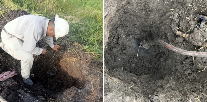 #NACIONAL Aseguran 'huachicol' enterrado en tinaco; en el lugar también localizan toma clandestina cerca del poliducto Tula-Salamanca.