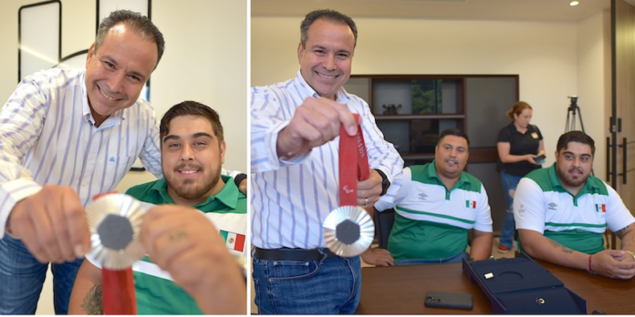 Reconoce Toño Astiazarán logros del medallista paralímpico Edgar Ulises Fuentes; obtuvo la medalla de plata en los Juegos Paralímpicos de París 2024.