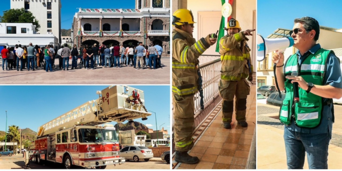 #GUAYMAS Participa Ayuntamiento de Guaymas en ‘Simulacro Nacional 2024’; participaron 162 empleados y funcionarios, para conmemorar a las víctimas del 19 de septiembre de 1985.