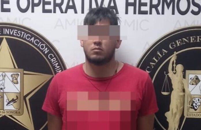 #HERMOSILLO Capturan a generador de violencia en Hermosillo por homicidio; se trata de Jorge Humberto “N”, de 26 años.