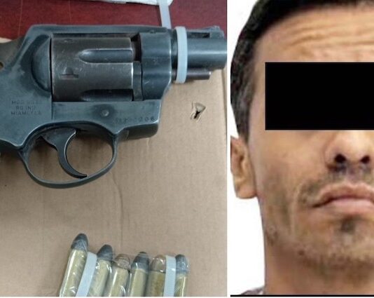 Aseguran a sujeto con arma de fuego y cartuchos