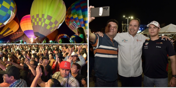 Atestigua Toño Astiazarán éxito del 3er Festival del Globo; en el primer día de actividades.
