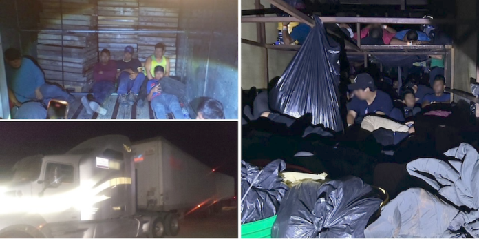 #CHIHUAHUA Rescatan a 122 migrantes hacinados en dos tráilers; los extranjeros provenían de países centroamericanos, como Guatemala, Honduras y El Salvador.