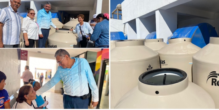 Alcalde Luis Fuentes Aguilar entrega material subsidiado de la Congregación ‘Mariana Trinitaria’ a familias empalmenses; un total de 15 familias se vieron beneficiadas.