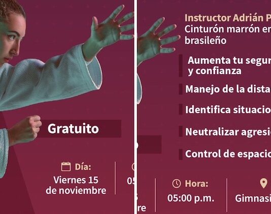 Invita Ayuntamiento de Guaymas a clase de defensa personal con el método Jiu-Jitsu