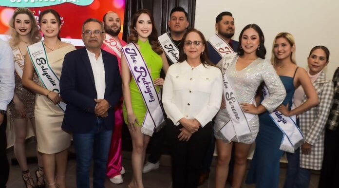 #GUAYMAS Presentan a las y los candidatos a reina y rey del Carnaval Guaymas 2025, “La fiesta es nuestra”; alcaldesa Karla Córdova González encabeza conferencia de prensa.