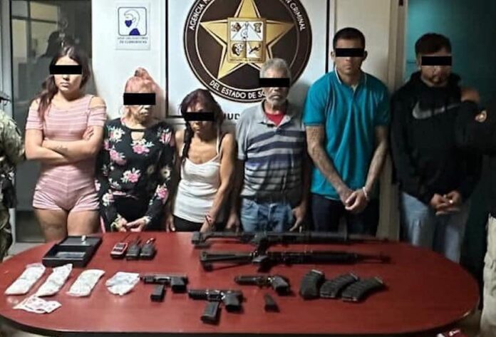 #CAJEME Resultados positivos en cateos realizados en Cajeme; varios los detenidos y se aseguró drogas y armas.