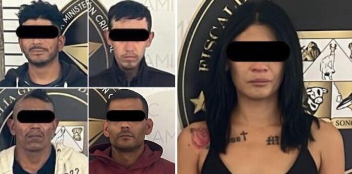 Aseguran en cateos a cinco personas con droga en Hermosillo; operativos policiacos llevados a cabo en distintos sectores.