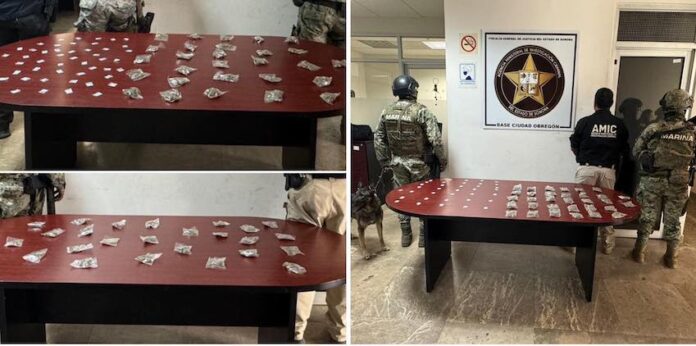 Catean tres viviendas y aseguran narcótico; en las colonias Cajeme y Misión San Xavier.