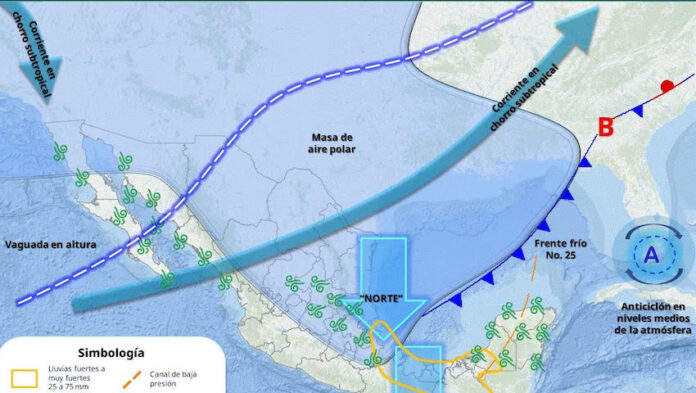 #SONORA Continúan temperaturas congelantes en la zona montañosa; seguirá haciendo frío la próxima semana, y vientos fuertes, por la llegada de un nuevo sistema frontal.