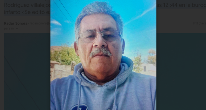 #GUAYMAS Fallece el señor Mario Alberto Rodríguez Villalejos; a la edad de 67 años dejó de existir la madrugada de hoy, de un infarto al miocardio.