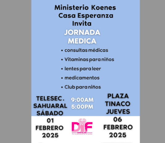 Organizan jornadas médicas en Empalme