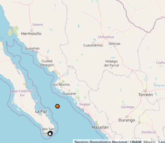 Tembló en La Paz, B.C.S., esta madrugada