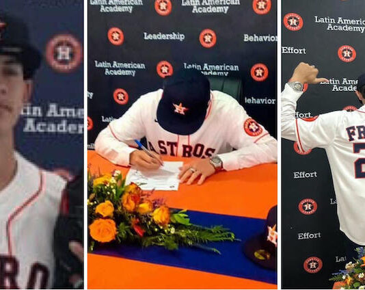 Firma con Astros de Houston “Güerito” Fraide Pacheco