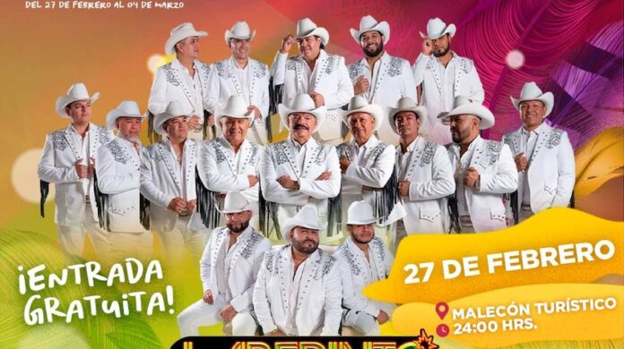 Grupo Laberinto el 27 de febrero en el Malecón Turístico; disfruta de su música en este Carnaval Guaymas 2025.