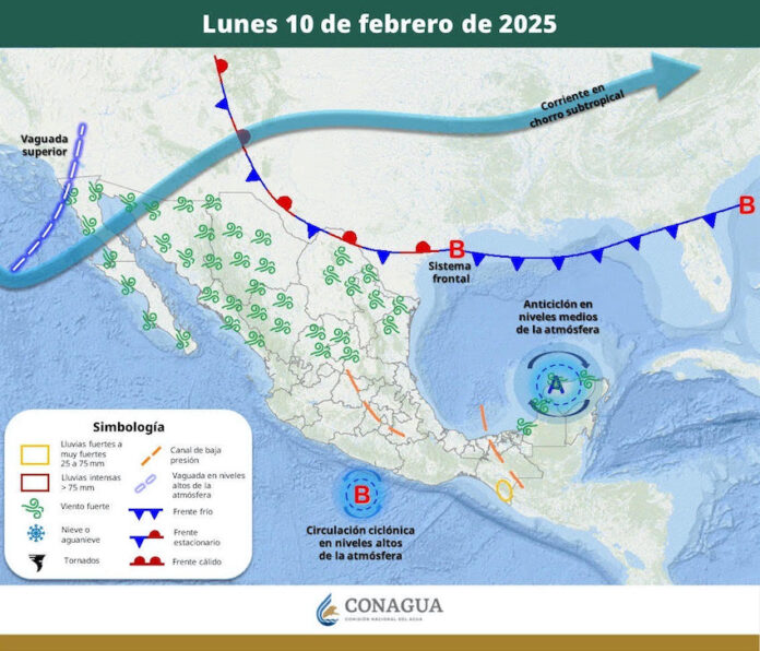 #SONORA Se esperan hoy temperaturas de entre 30 a 35 grados, en centro y sur de Sonora; se pronostica ingreso de nuevo frente frío durante los días 14 y 15 de febrero.