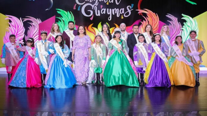 Son los niños María de los Ángeles y Sebastián los reyes infantiles del Carnaval Guaymas 2025; con música, con música, colorido y mucha diversión ayer martes se realizó la ceremonia de elección y coronación.