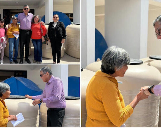 Llegan tinacos y cisternas de Mariana Trinitaria, a Empalme