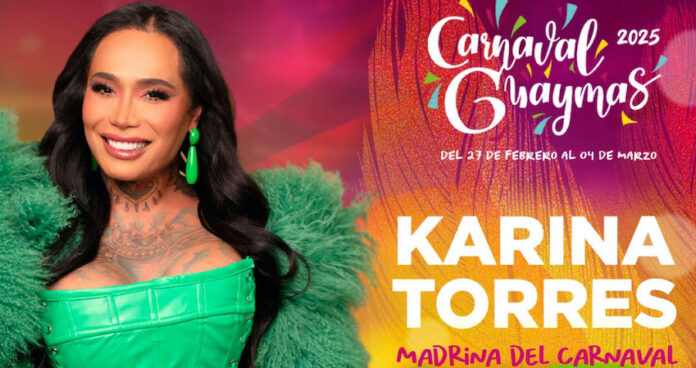 Acompaña a la influencer Karina Torres nuestra madrina del Carnaval Guaymas 2025; este 1 y 2 de marzo en el desfile de carros alegóricos y comparsas a partir de las 16:00 horas.