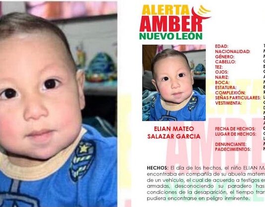 Alerta Amber por desaparición de bebé, en Nuevo León